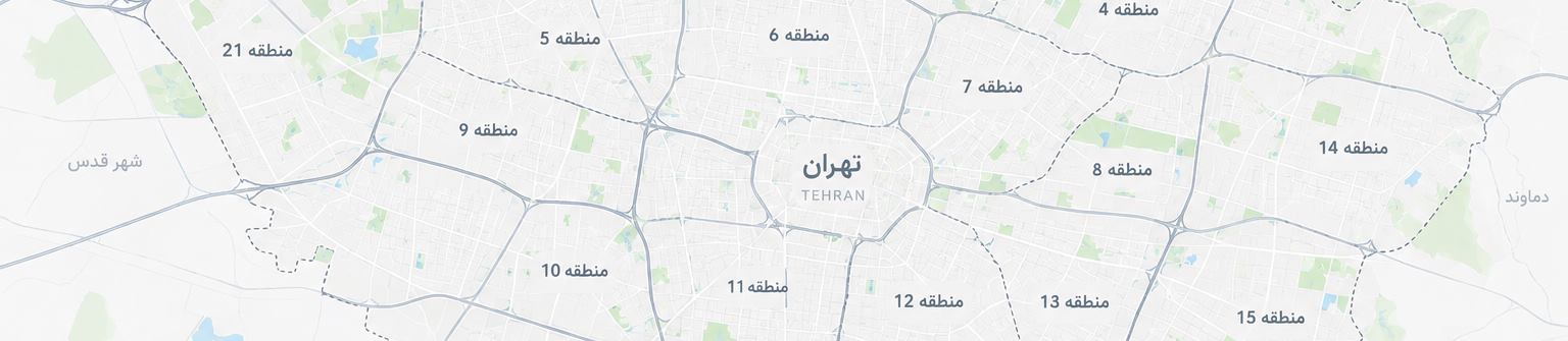 نقشه اجاره انبار در مناطق ۲۲ گانه تهران