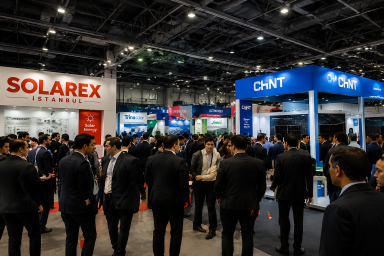 Solarex exhibition visitors